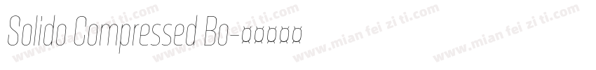Solido Compressed Bo字体转换